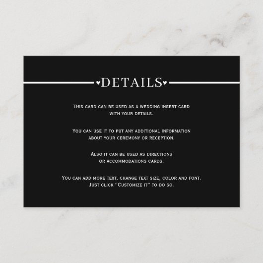 Eleganter weißer Streifen und schwarze QR-Code Begleitkarte (Vorderseite)