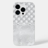 Eleganter weißer Tuft Diamond und Pearl iPhone Cas Case-Mate iPhone Hülle (Rückseite)