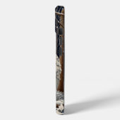 Eleganter, weißer Uhwald Case-Mate iPhone Hülle (Rückseite / Links)