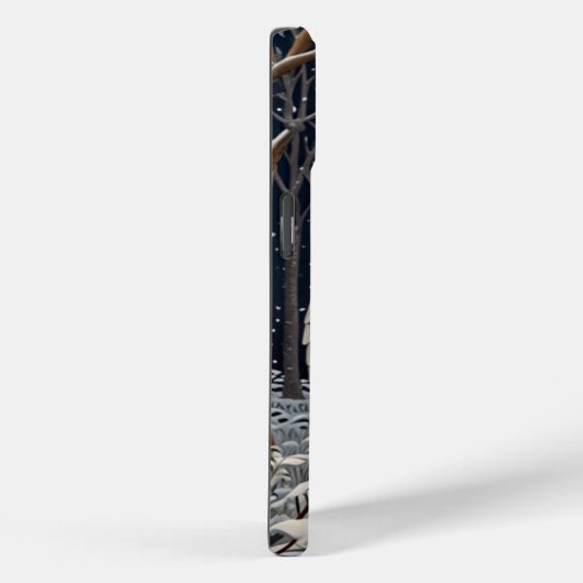 Eleganter, weißer Uhwald Case-Mate iPhone Hülle (Rückseite / Rechts)