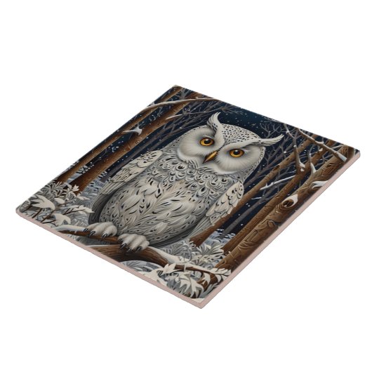 Eleganter, weißer Uhwald Fliese (Seite)