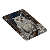 Eleganter, weißer Uhwald Magnet (Rechte Seite)