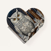 Eleganter, weißer Uhwald Notizblock (Vorderseite)