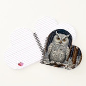 Eleganter, weißer Uhwald Notizblock (Innenseite)