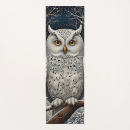 Eleganter, weißer Uhwald Yogamatte