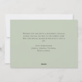 Eleganter weißer Weihnachtskranz Feiertagskarte (Rückseite)