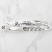 Eleganter Weißmarborstein-Ummantelung Kellnermesser (Vorderseite)