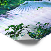 Eleganter Weißschwan Poster (Ecke)