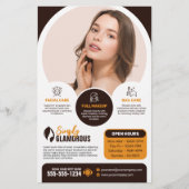 Eleganter Wellness-Center Beauty Salon Makeup Nail Flyer (Vorne)