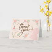 Eleganter Wellness-Center-Design Dankeschön Skript Karte (Gelbe Blume)