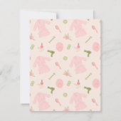 Eleganter Wellness-Center Party Einladung mit Imit (Rückseite)