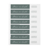 Eleganter Weltfrieden Script Green Holiday (Bogen)