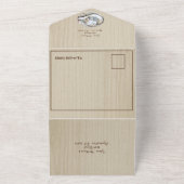 Eleganter Western Boho Wedding All-in-One All In One Einladung (Außenbereich)