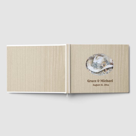 Eleganter Western Boho Wedding Gästebuch (Voll)