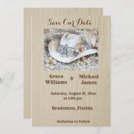 Eleganter Western Boho Wedding Save The Date