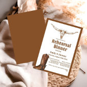 Eleganter Western Cowboy Probe Abendessen Einladung