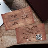 Eleganter Western der Pferderasse Cross QR Code Bu Visitenkarte