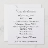 Eleganter Western Einladung (Rückseite)