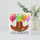 Eleganter Western Einladung (Stehend Vorderseite)