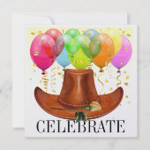 Eleganter Western Einladung (Vorderseite)