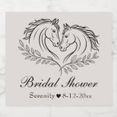 Eleganter Western Rustikale Hochzeit Bierflaschenetikett (Einzelnes Label)