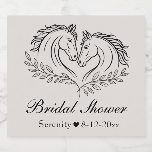 Eleganter Western Rustikale Hochzeit Bierflaschenetikett (Einzelnes Label)