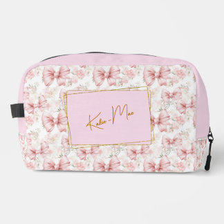 *Eleganter Whimsical Personalisiert Coquette Bow Waschbeutel