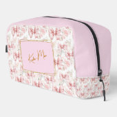 *Eleganter Whimsical Personalisiert Coquette Bow Waschbeutel (Rechte Ecke)
