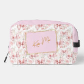 *Eleganter Whimsical Personalisiert Coquette Bow Waschbeutel (Rückseite)