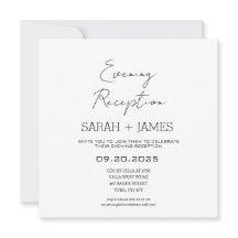 Eleganter White Abend Empfang Wedding Square