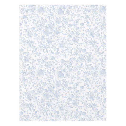 Eleganter White Floral Hibiskus| Tischdecke (Vorderseite)