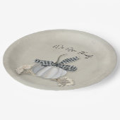 Eleganter White Pumpkin Fall Erntedank Pappteller (Schrägansicht)