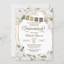 Eleganter White Roses Western Rustic Quinceanera I