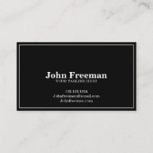 Eleganter White Script Black Notary Signing Agent Visitenkarte (Rückseite)