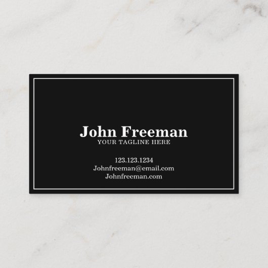 Eleganter White Script Black Notary Signing Agent Visitenkarte (Rückseite)