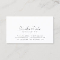 Eleganter White Sleek Beruflich Moderner Chic Schl
