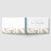 Eleganter Wildblume-Gedächtnisdienst Gästebuch (Voll)