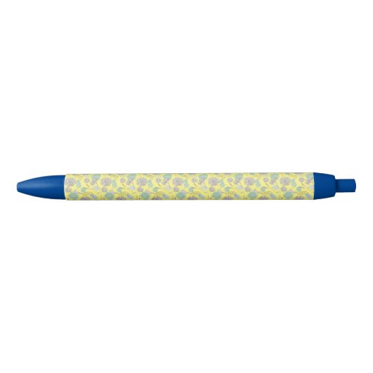 Eleganter Wildblume Gelber Farbstift Kugelschreiber (Vorderseite)