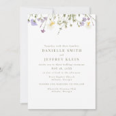 Eleganter Wildblume Spring Einladung (Vorderseite)