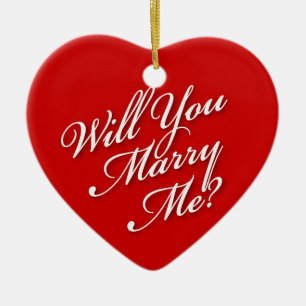 Eleganter Wille heiraten Sie mich Verzierungen Keramikornament