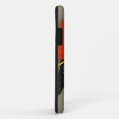 Eleganter Windhund und roter Regenschirm Case-Mate iPhone Hülle (Hinten/Rechts)