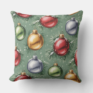 Eleganter Winter Botanisches Weihnachtskissen Kissen