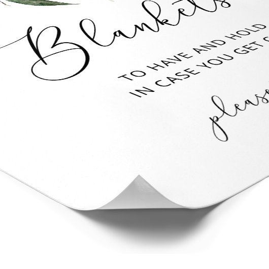 Eleganter Winter-Decken zu haben und zu halten Poster (Ecke)