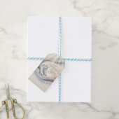 Eleganter Winter-Eislauf-Geburtstag Geschenkanhänger (Mit Garn)