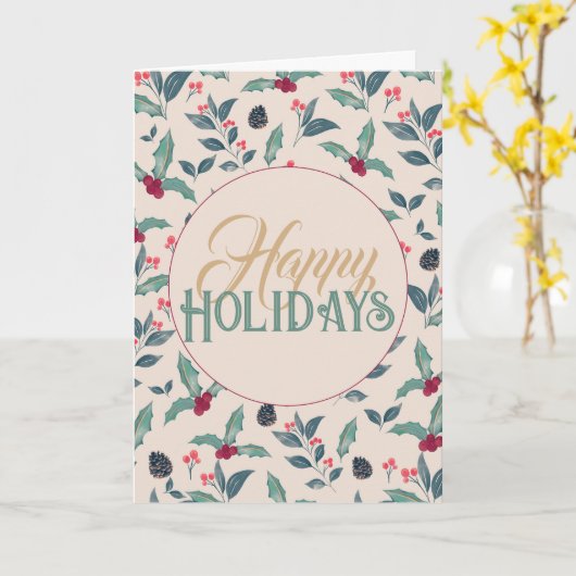 Eleganter Winter floral Karte (Gelbe Blume)