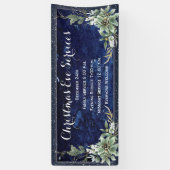 Eleganter Winter Floral Weihnachts-Kirchenservice Banner (Vertikal)
