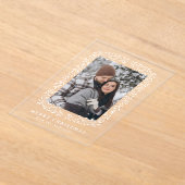 Eleganter Winter Foliage Foto Urlaub Acryleinladungen (Ablage )