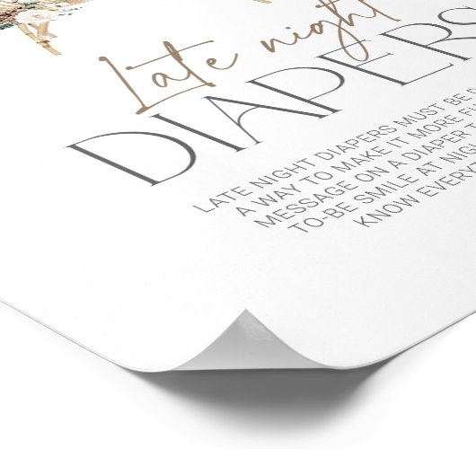 Eleganter Winter immergrün Spätdüster Poster (Ecke)