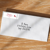 Eleganter Winter Kardinal Weihnachts-Mailing