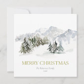 Eleganter Winter Mountain Weihnachten (Vorderseite)